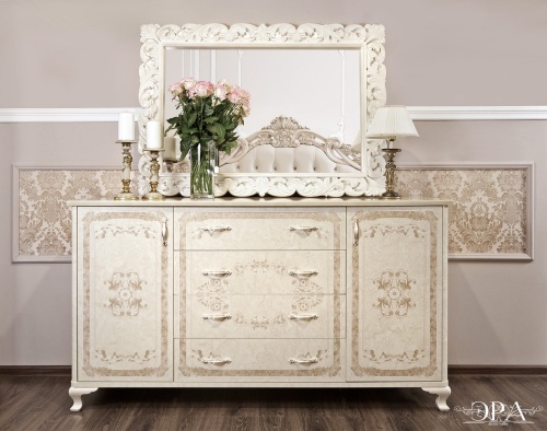 Зеркало Патрисия ППУ крем корень глянец фото 2