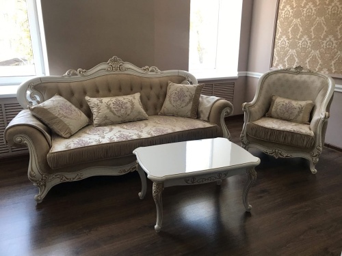 Диван Мона Лиза 3х местный белый глянец фото 5