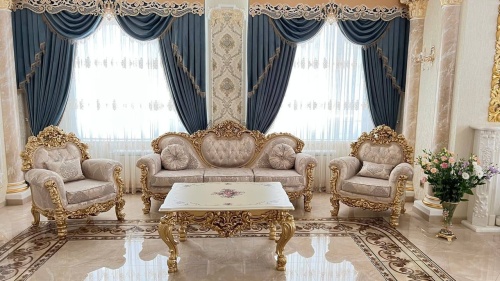 Стол журнальный Барокко Люкс (золото) фото 2