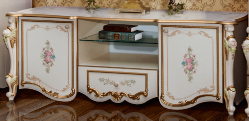 Тумба ТВ Шейх (слоновая кость) фото 2