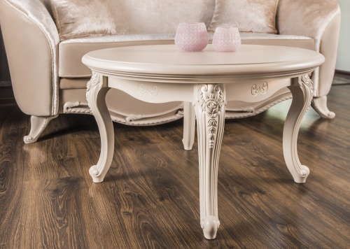 Столик круглый Мокко бежевый фото 5