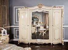 Шкаф Джоконда 5-створчатый крем глянец