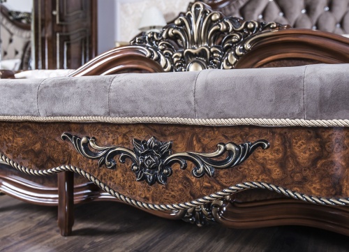 Банкетка Джоконда корень дуба глянец фото 9