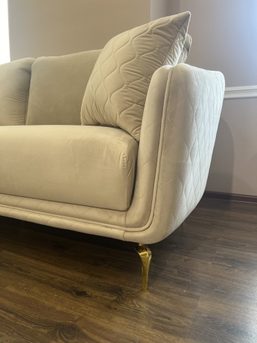 Диван Нонна 3х местный бежевый фото 12