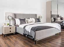 Кровать Стелла 160x200 см светло серый камень