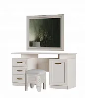 Туалетный стол с зеркалом и пуфом "Оливия"