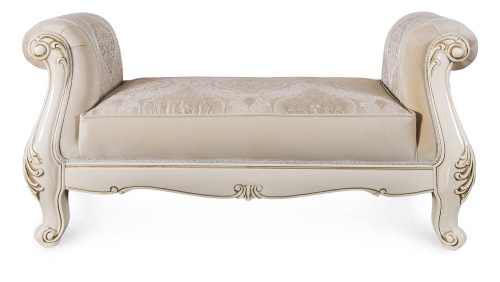 Оттоманка Джоконда с двумя подлокотниками крем глянец фото 2