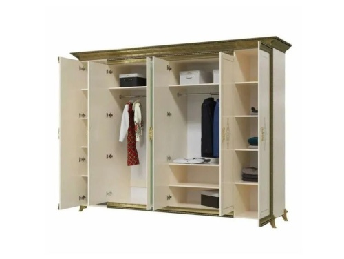 Шкаф Шейх 6-ти дверный (слоновая кость) фото 2