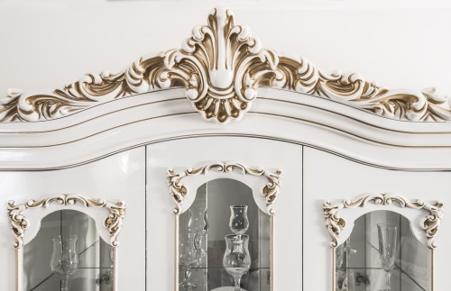 Сервант Флоренция белый глянец фото 5