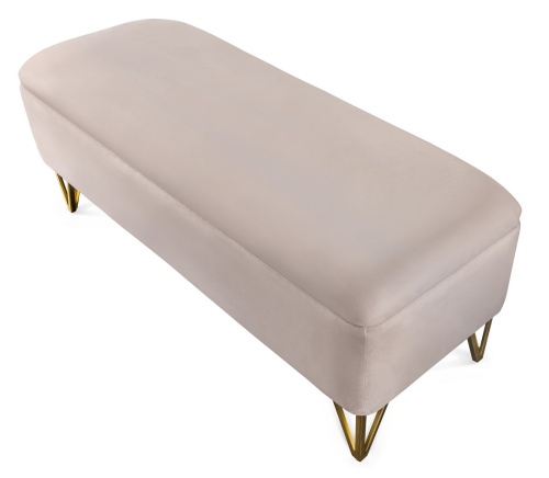 Банкетка Лара бежевый глянец фото 3