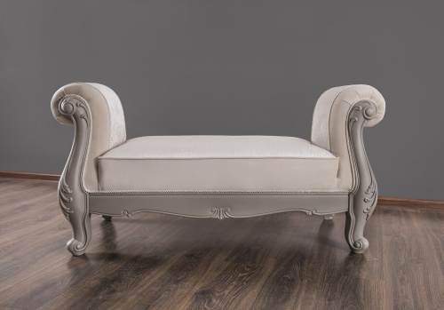 Оттоманка Мокко с двумя подлокотниками серый камень фото 4