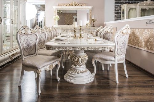 Столовая Алсу белый глянец фото 2