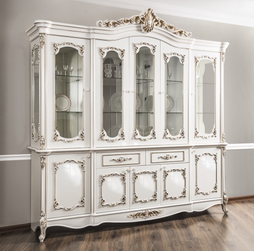 Сервант Флоренция белый глянец фото 2