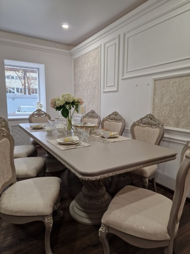 Стол Лали прямоугольный серый камень фото 15