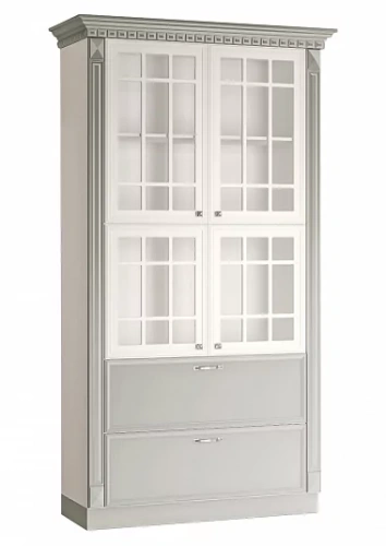 Кухонный пенал 2ст. остеклённый "Луна" 1200