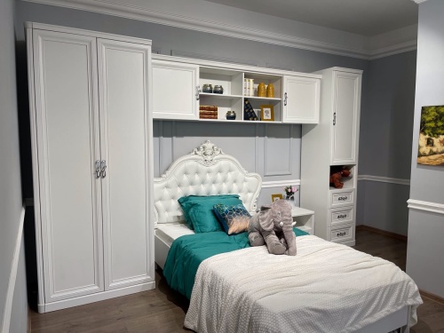 Спальня детская Мишель белый матовый фото 13