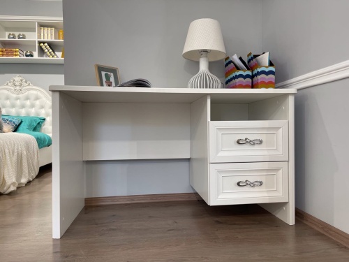 Стол письменный Мишель белый матовый фото 4