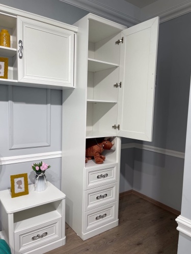 Спальня детская Мишель белый матовый фото 19