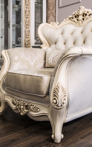 Кресло Джоконда крем глянец фото 4