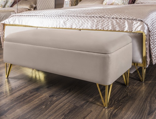 Банкетка Лара бежевый глянец фото 5