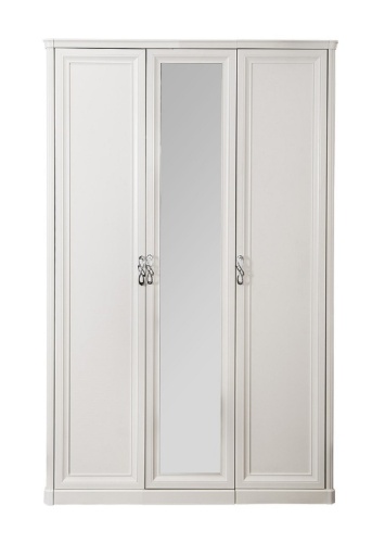Шкаф Мишель 3-створчатый белый матовый фото 2