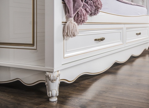 Диван кровать Натали белый глянец фото 8