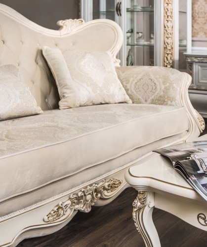 Диван Джоконда 3х местный крем глянец фото 4