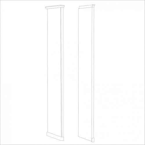 Натали стоевая к шкафу правая белый глянец