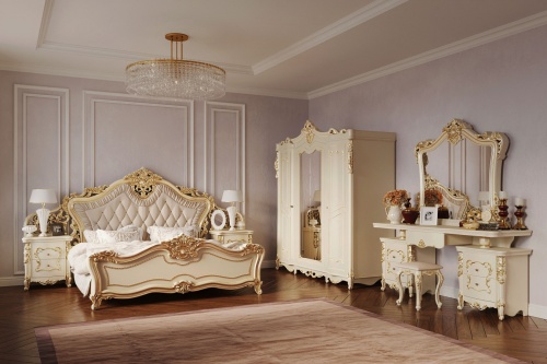 Кровать Джоконда 160х200 см крем глянец фото 7