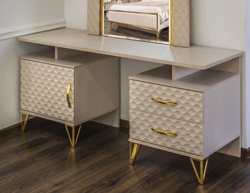 Туалетный столик Лара бежевый глянец фото 3