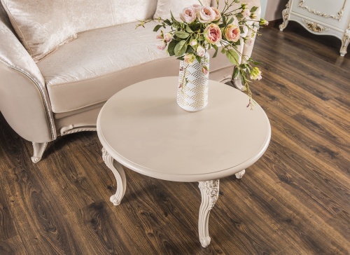 Столик круглый Мокко бежевый фото 3