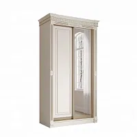 Шкаф-купе 1,80 "Берта" 2ст. Жемчуг, Шампань, Профиль золото