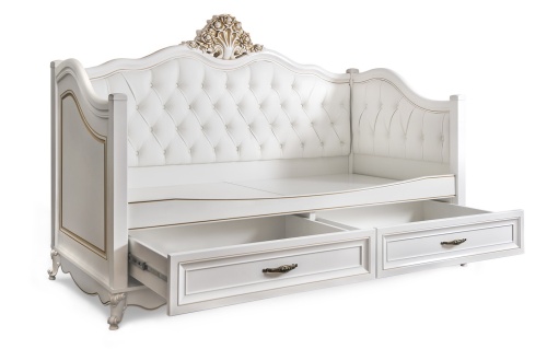 Диван кровать Натали белый глянец фото 2