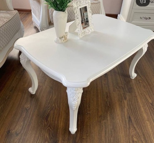 Столик прямоугольный Мишель белый матовый фото 7