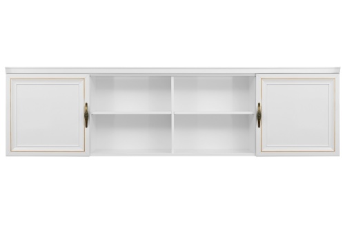 Секция навесная мост Натали белый глянец