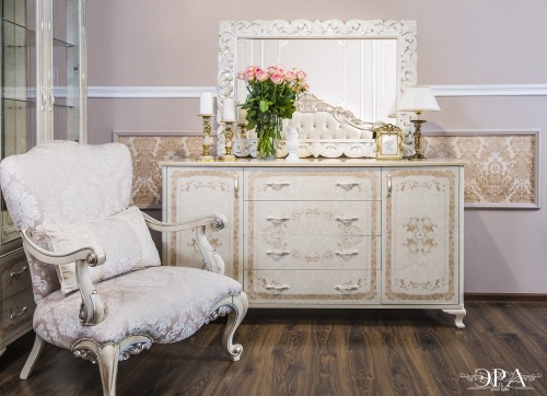 Комод Патрисия крем корень глянец фото 5