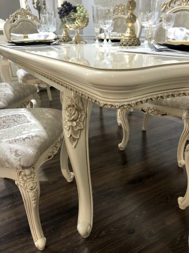 Стол Джоконда крем глянец фото 5