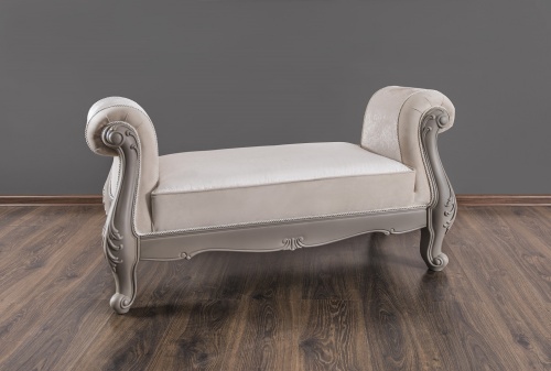 Оттоманка Мокко с двумя подлокотниками серый камень фото 3