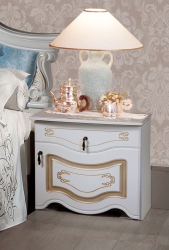 Спальня Рим 5.2П с голубым изголовьем фото 3