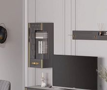 Шкаф навесной Мария (графит с золотом)