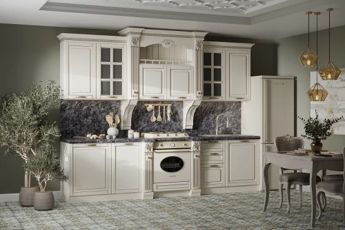 Кухонный гарнитур "Камелия" прямая 3,00