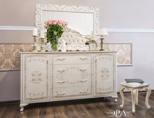 Комод Патрисия крем корень глянец фото 6