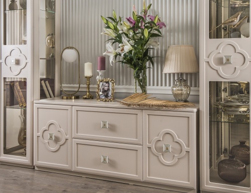 Гостиная Фелисия 1+тв+1 бежевый фото 6