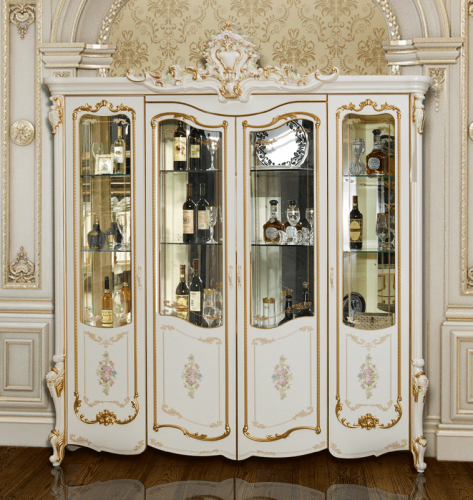 Шкаф 4-дверный Шейх (слоновая кость) фото 2