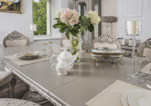 Столовая Лали серый камень фото 10