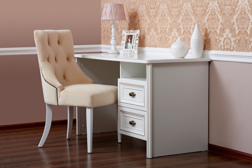 Стол письменный Натали белый глянец фото 4