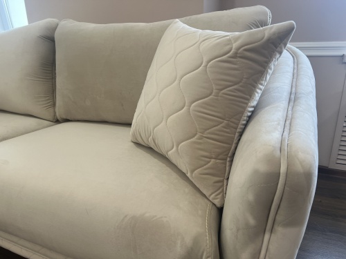 Диван Нонна 3х местный бежевый фото 13