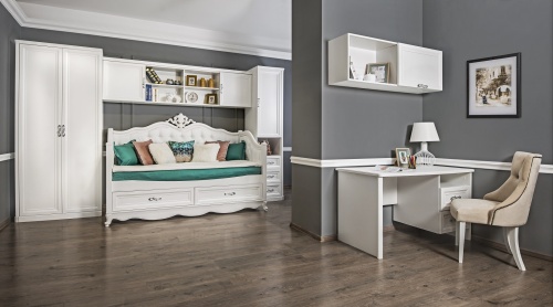 Диван кровать Мишель белый матовый фото 7