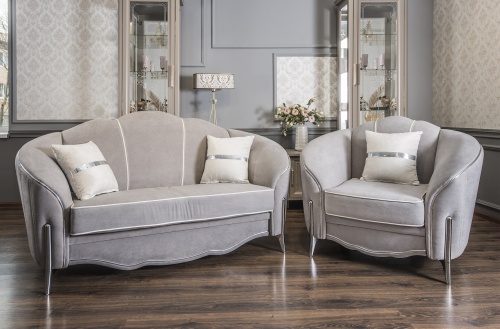 Кресло Гравита серый серебро фото 3