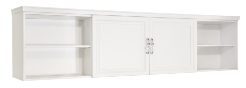 Секция навесная мост Мишель белый матовый фото 2